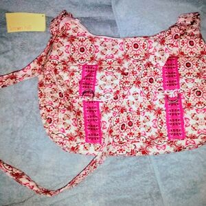 Pink Floral Women's Shoulder Bag